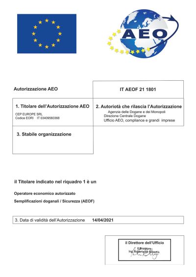 AEO certificazione
